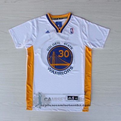 Camiseta Manga Corta Warriors Curry Blanco